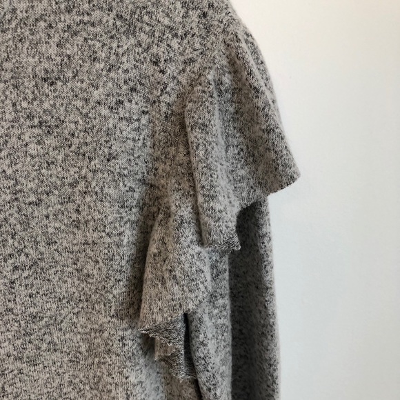 Bp cozy soft fabric ruffle long sleeve top - Picture 4 of 5